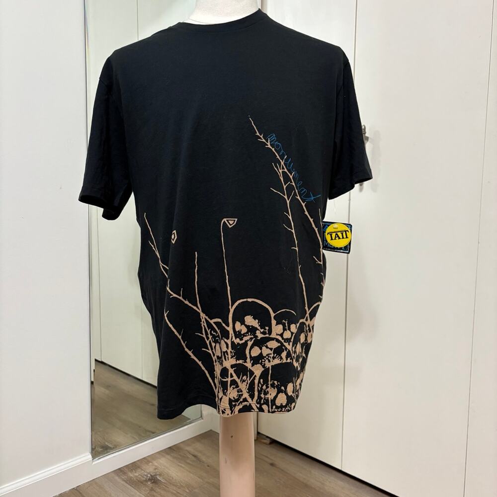 Monument Men's Graphic Print Streetwear T-Shirt Black XL NWT